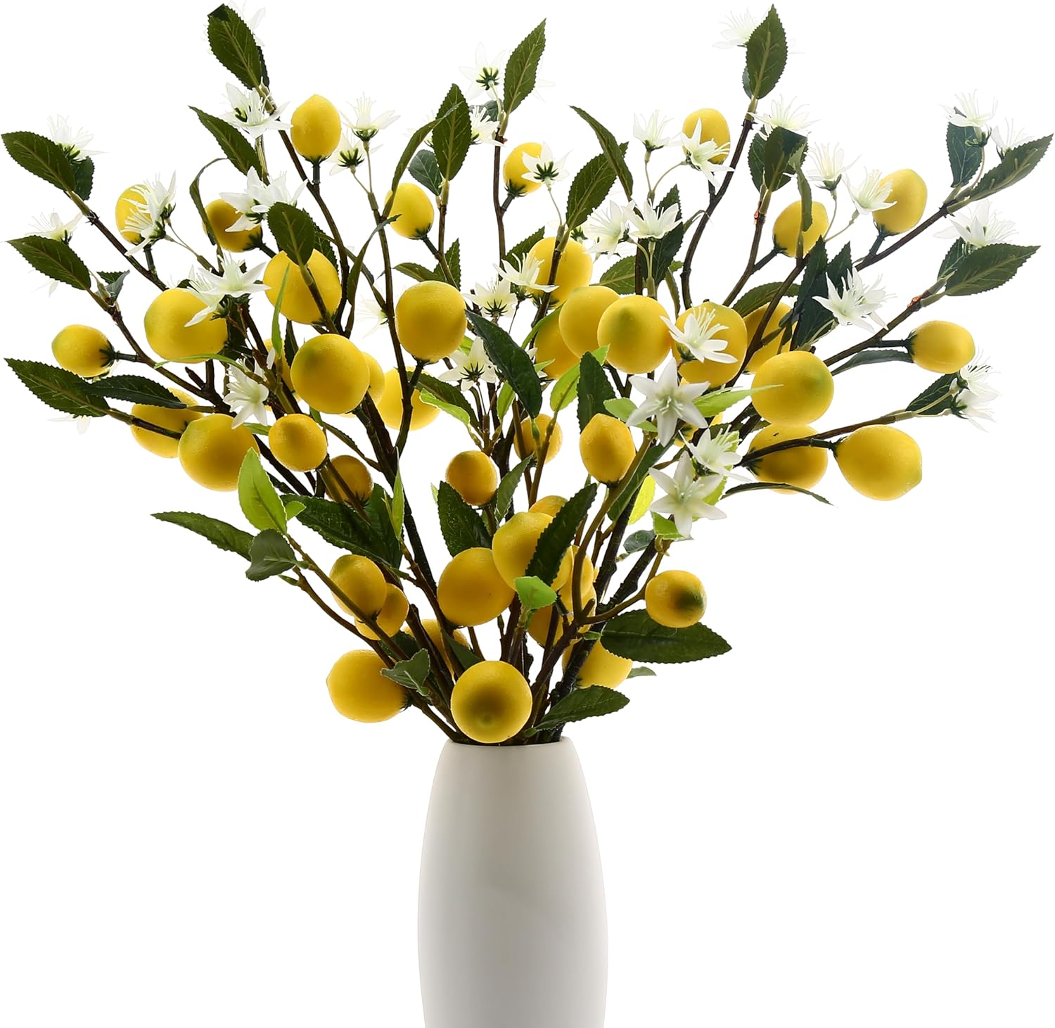 5pcs Artificial Lemons, Lifelike Fruit, Decor