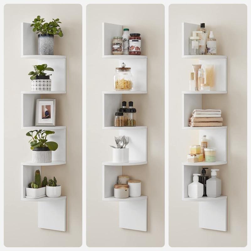 5-Tier Corner Shelf, Floating Plant Shelf